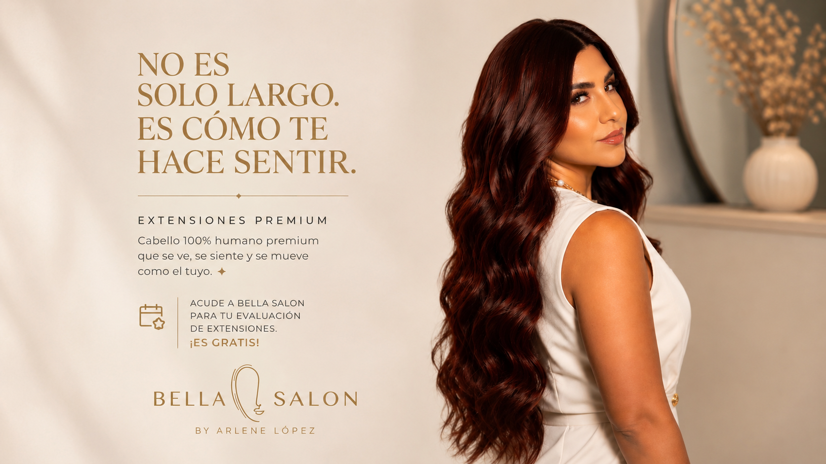 BELLA HAIR — extensiones premium de cabello humano 100% Remy